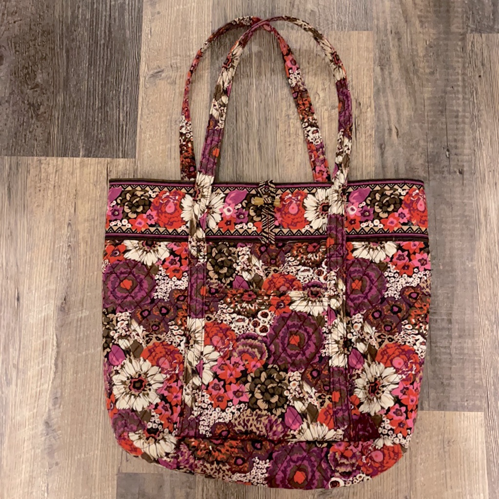 Womans Pink Vera Bradley Tote Bag